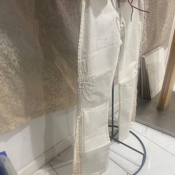 Parasuco Vintage Hand Stitched Embellished Denim Sz 27 - Picture 7 of 14